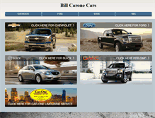 Tablet Screenshot of billcaronecars.com